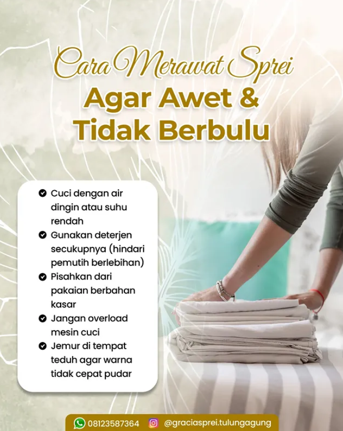 <p>Udah nemu sprei kesayangan, harus dijaga sepenu